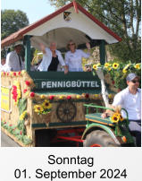 Sonntag 01. September 2024